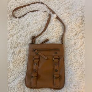 Small Cross Body Purse Brown Charming Charlie Long Strap